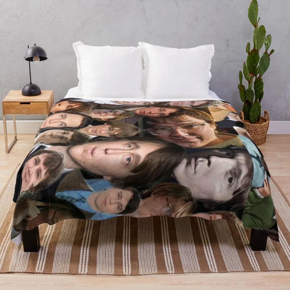 

paul dano - I love paul dano photo collage Throw Blanket Velour