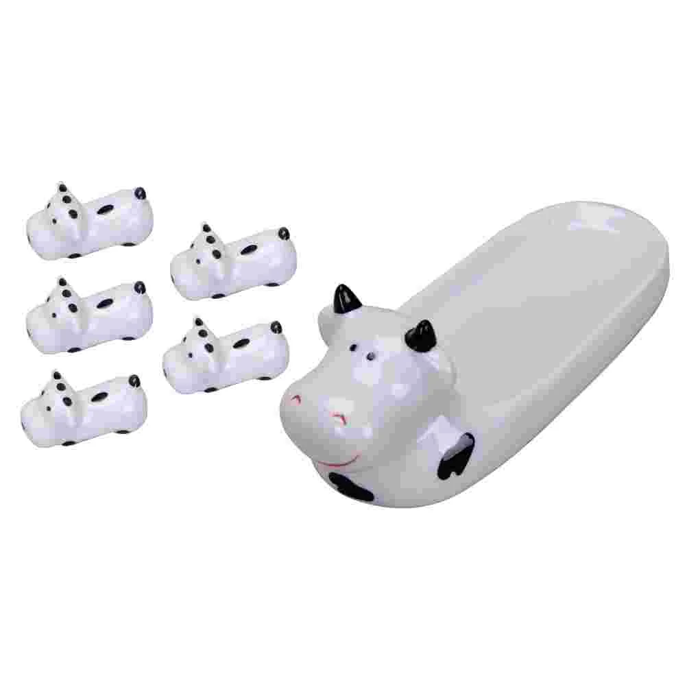 

1 Set of Ceramic Chopsticks Rests Flatware Racks Spoon Holders Cutlery Organizers