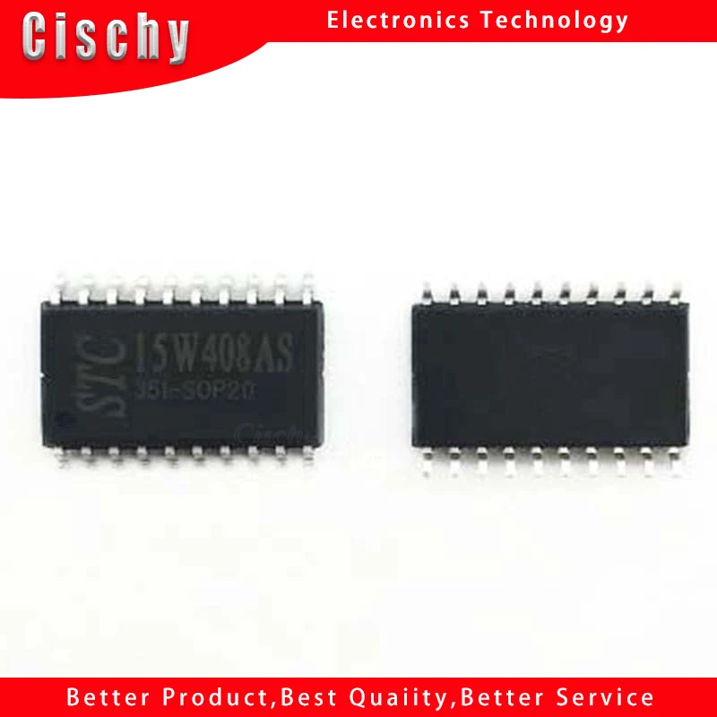 5 шт./лот STC15W408AS STC15W408AS-35I-SOP16 лапками углублением SOP-16