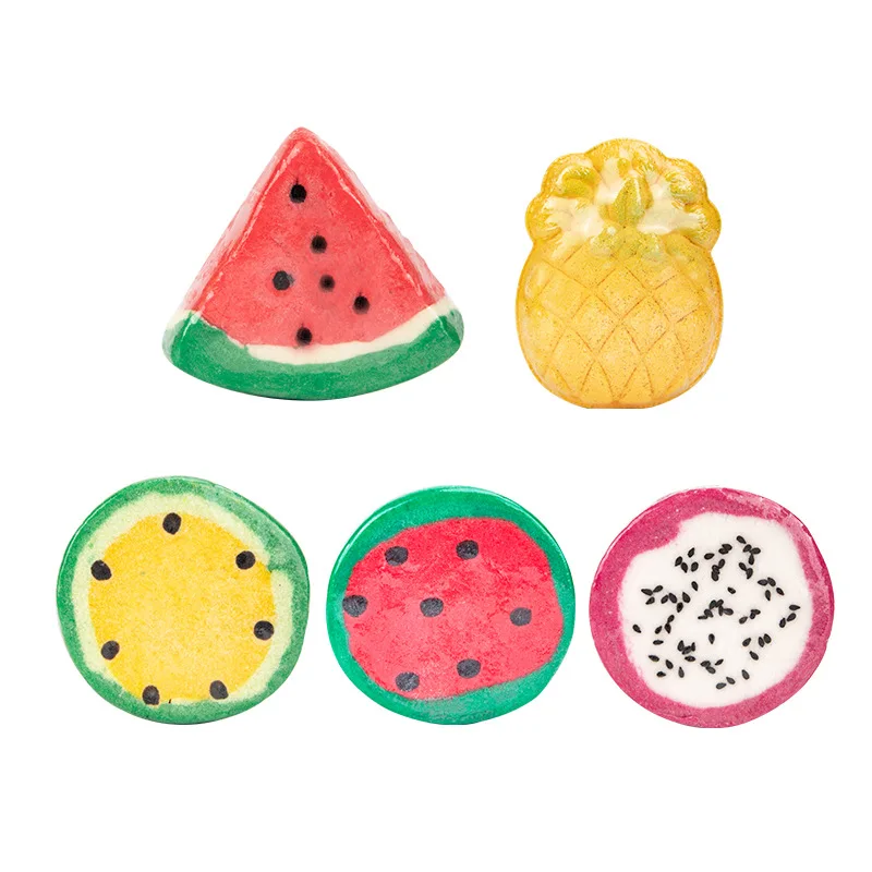 

Fruit Bath Bath Salt Ball Various Fruit Fun Bath Ball Cleaning and Moisturizing Skin Bath Ball Bombe De Bain Bath Bomb Salt