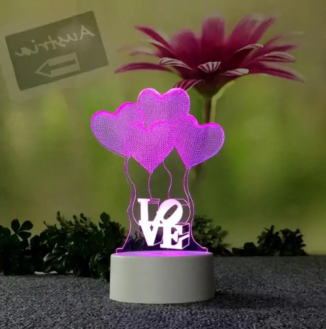 

3D NIGHT LIGHT Bedroom bedside table lamp sleep light