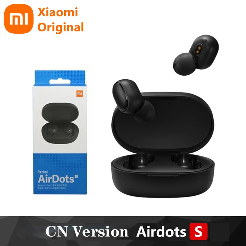 

Xiaomi Redmi Airdots S Original Headphones Wireless Control Headset Bluetooth Gaming Headset with Microphone Noise Reduction