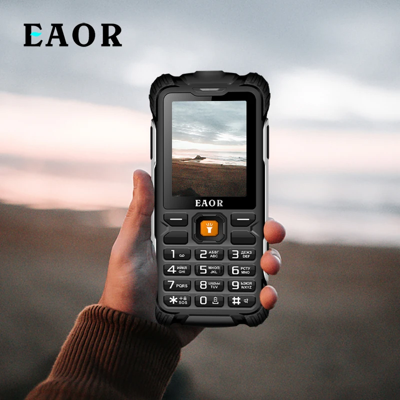 

EAOR Metal Frame Rugged Phones IP68 Waterproof Shockproof Keypad Phone 3000mAh Power Bank Dual SIM Cellphone Feature Phones