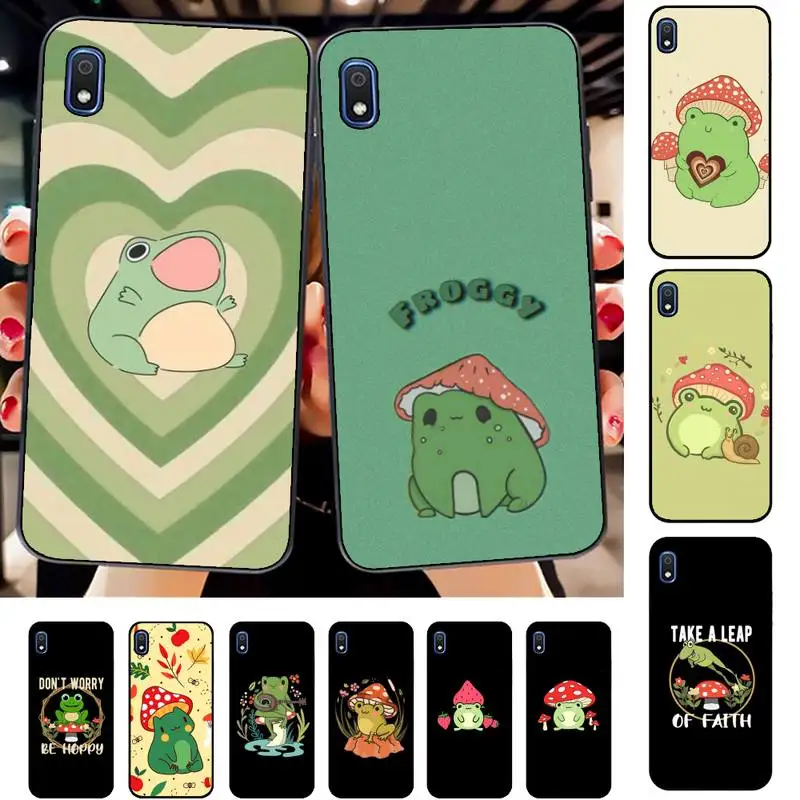 

Cottagecore Frog Mushroom Phone Case for Samsung A51 01 50 71 21S 70 31 40 30 10 20 S E 11 91 A7 A8 2018