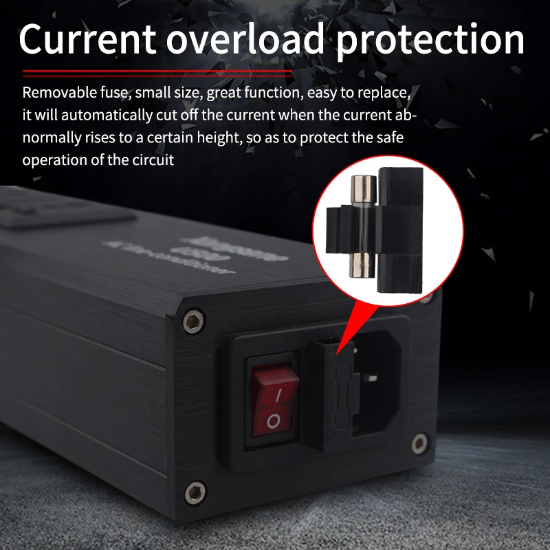 Фильтры питания hifi черный/серебристый разъем штепсельная розетка для очистки