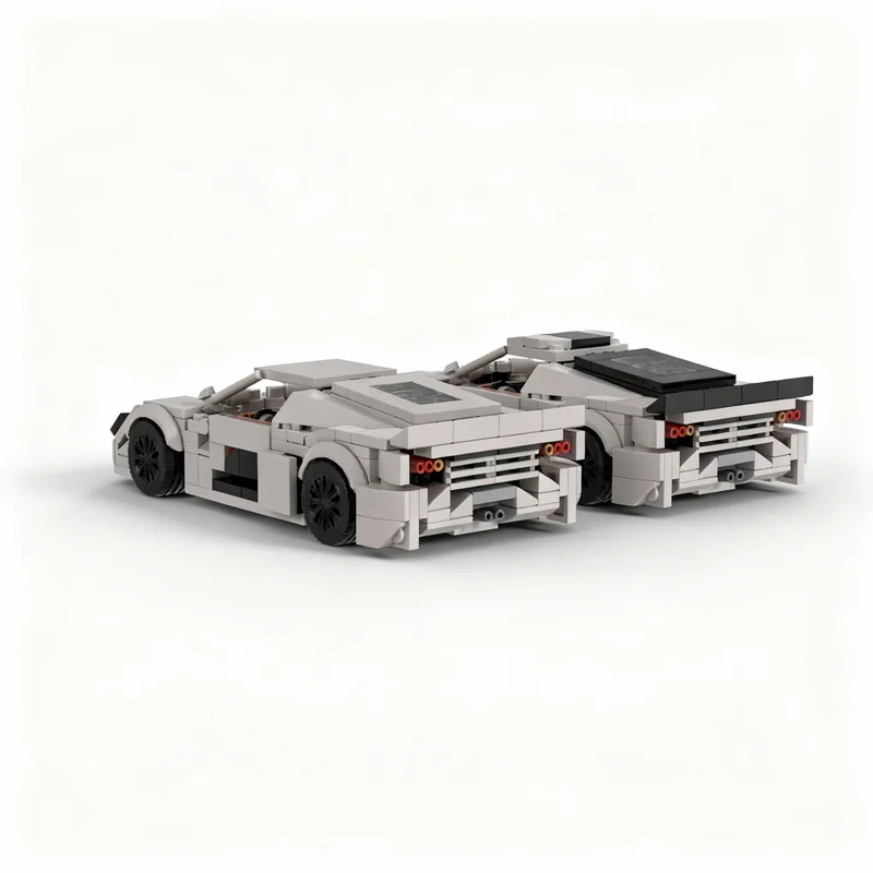 Фото 706 деталей MOC City Champions Ssc Ultimate Aero, набор строительных блоков, идея для рождественского подарка, коллекция, креативный декор для демонстрации. №3