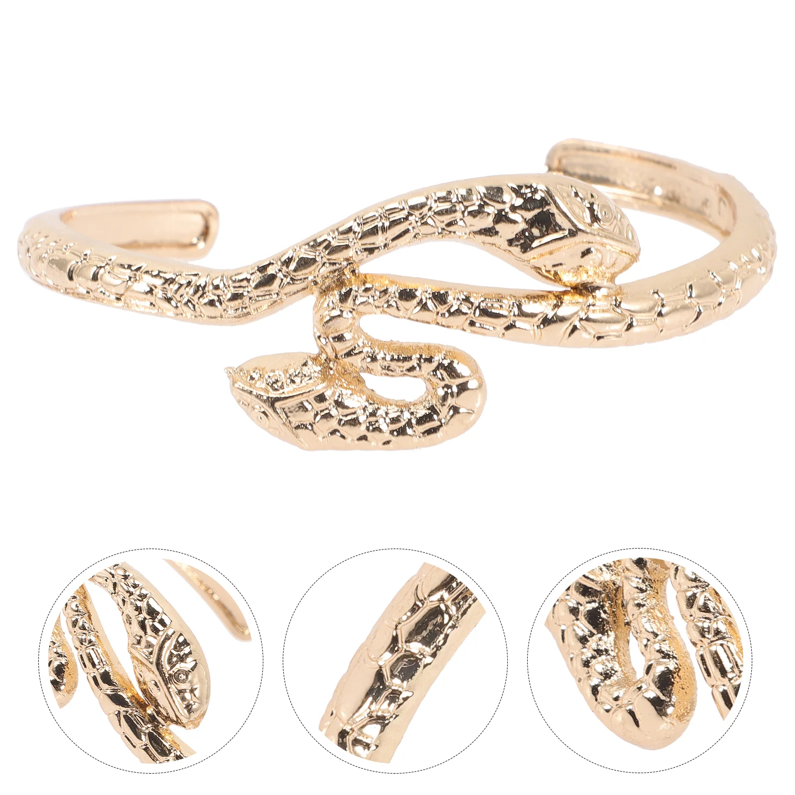 

Bracelet Snake Cuff Open Wrap Gifts Costume Egyptian Serpent Girls Armlet Warp Animal Gothic Bridal Jewelry Bangle Wedding Gold