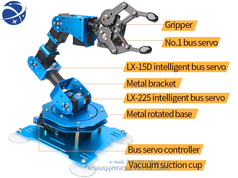 

Unassembled xArm UNO 6DOF Robot Mechanical with Secondary Development Sensor Kit for Arduino