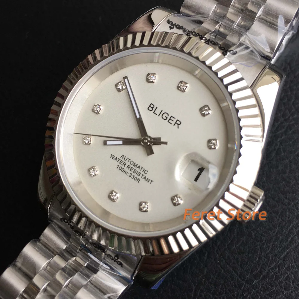 

Новинка 2022, автоматические механические роскошные часы 36 мм 39 мм, белые и черные часы, водонепроницаемые Роскошные модные часы с сапфировым стеклом