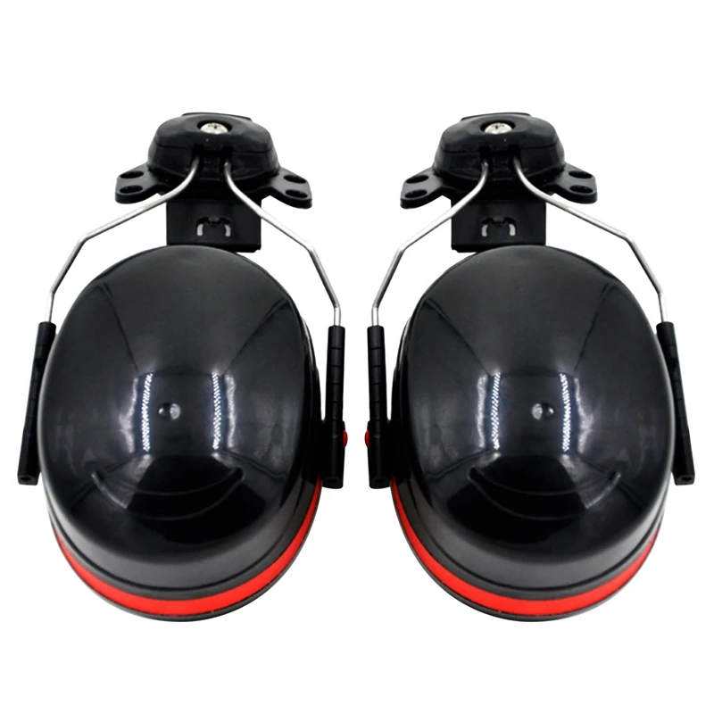 

Soundproof Earmuffs, Noise Protection, Hard Hat Attachment, NRR 27 DB, For Construction, Manufacturing, Maintenance