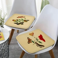butterfly nordic printing chair mat soft pad seat cushion for dining patio home office indoor outdoor garden chair mat pad
