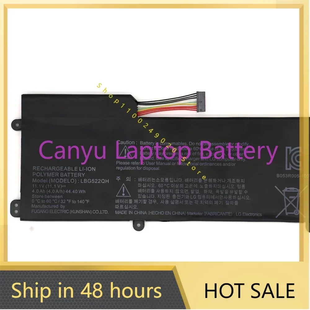 Новинка 2024 года LBG522QH для LG XNOTE Z360 Z360-GH60K 11 1 В 44 4 Втч 4000 мАч аккумулятор ноутбука