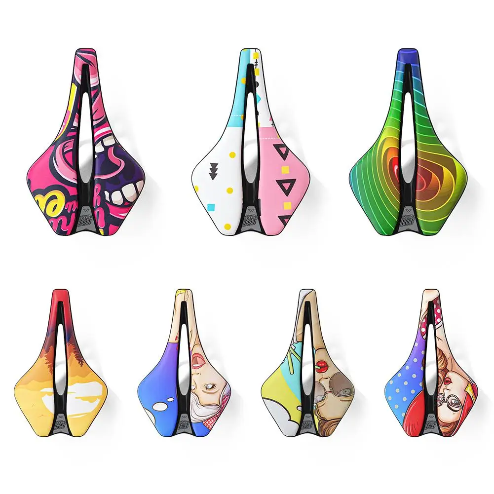 

Personalized Printing Bicycle Saddle Ergonomically Designed Breathable Soft Comfortable Bike Seat Cushion Riding Accessories