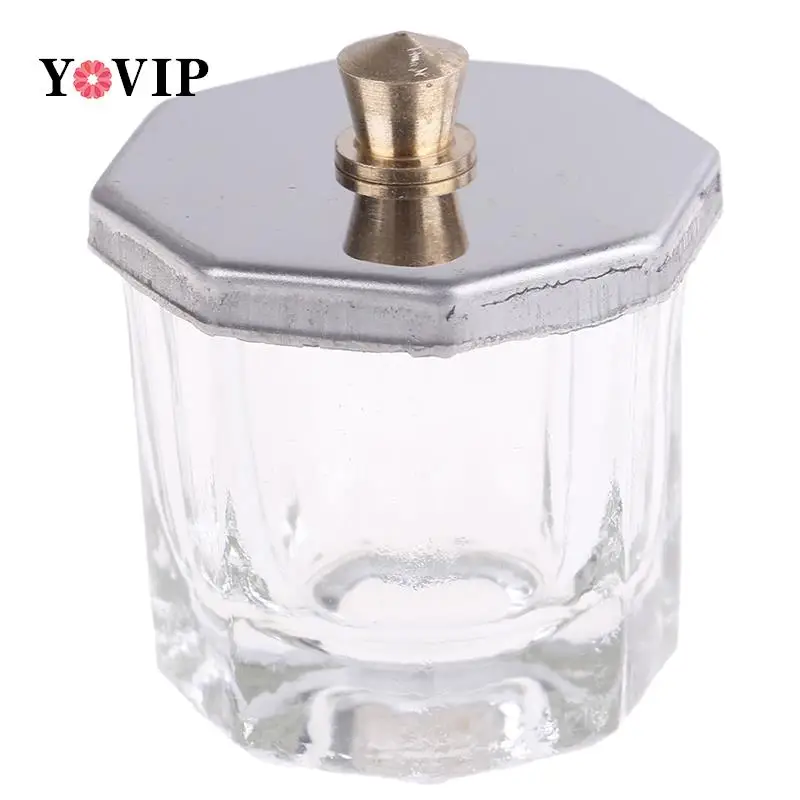 

Лидер продаж! Акриловая Хрустальная чашка для ногтей, чашка с крышкой, жидкий порошок, инструменты для маникюра и нейл-арта, акриловая пудра, жидкие чашки