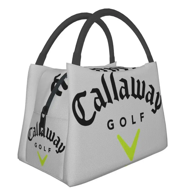 

Golf Logo Insulated Lunch Tote Bag for Women Resuable Thermal Cooler Food Lunch Box Hospital Office