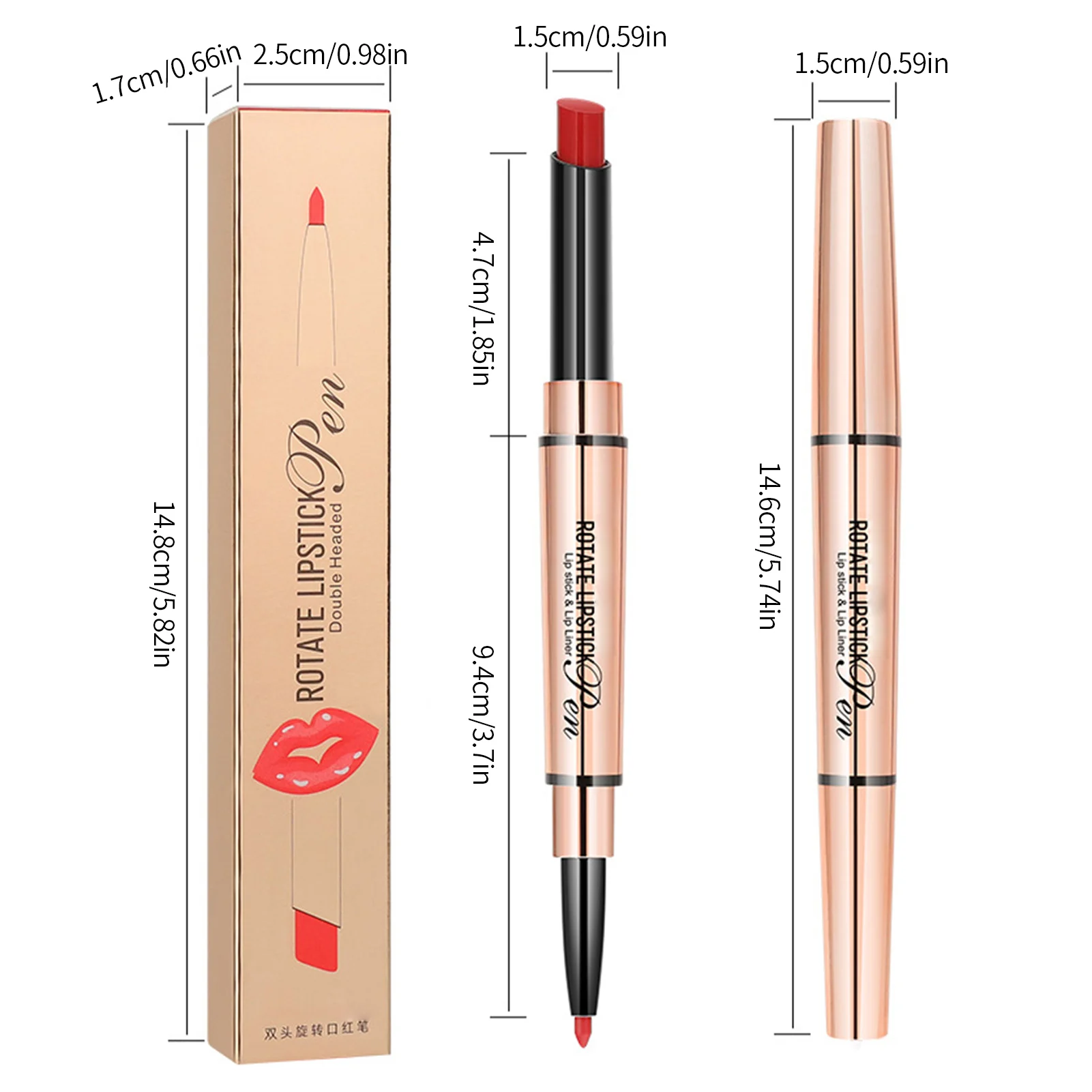 Матовая губная помада подводка для губ 2 в 1 макияжная матовая прочная