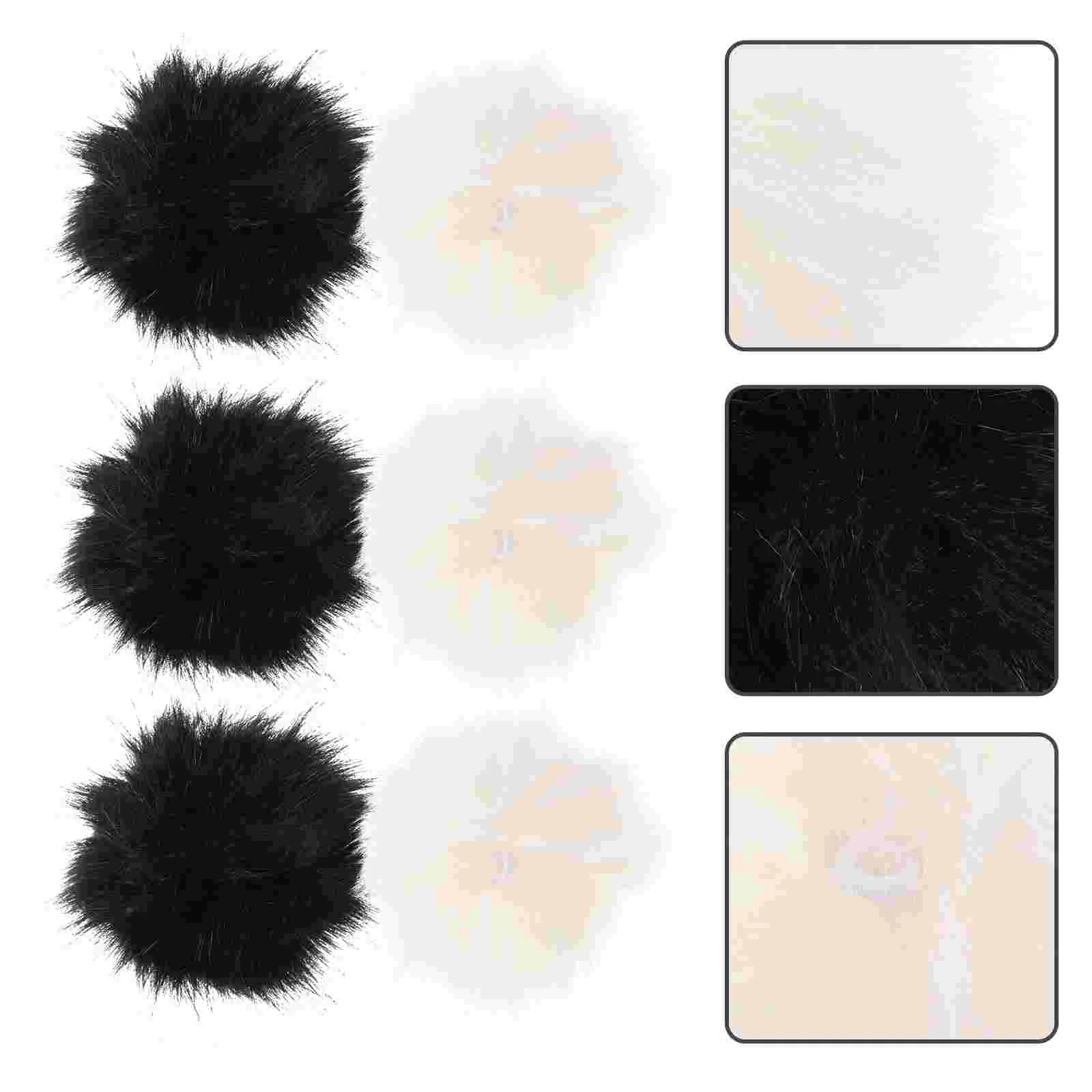 

6pcs Artificial Fur Pom Poms DIY Fluffy Pendants Artificial Fur Balls DIY Craft