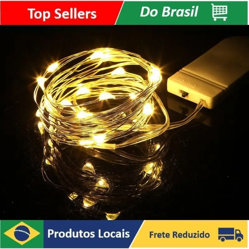 

Fio De Fada 2M Com Luzes Led Fada Para Decoração De Casa e Natal Festa