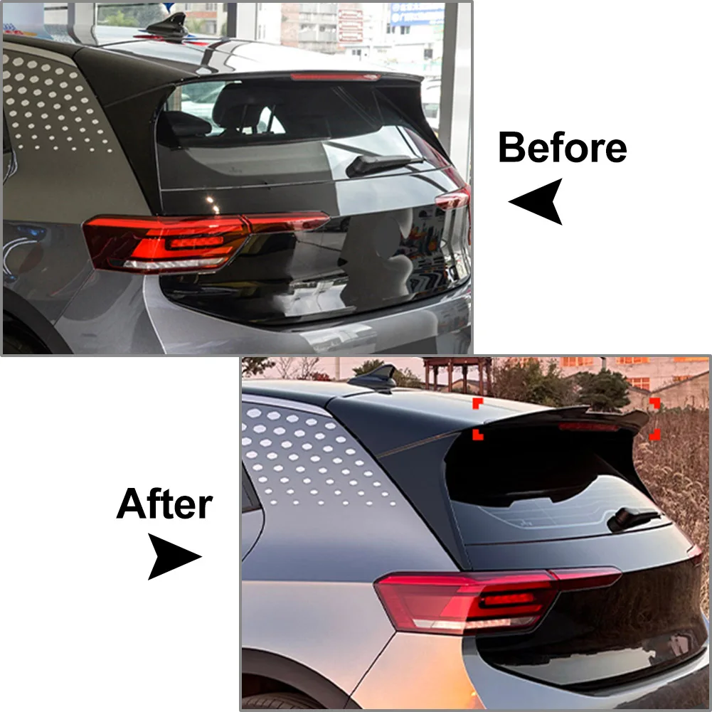 Автомобильный спойлер для заднего окна на крыше сплиттер губа крыла Volkswagen ID.3 2019