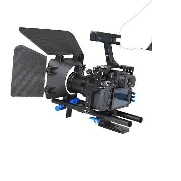 

New D221 Photo Studio Accessories Camera Stabilizer Support Cage black Box Follow Focus stabilization system DSLR Rig Movie Kit