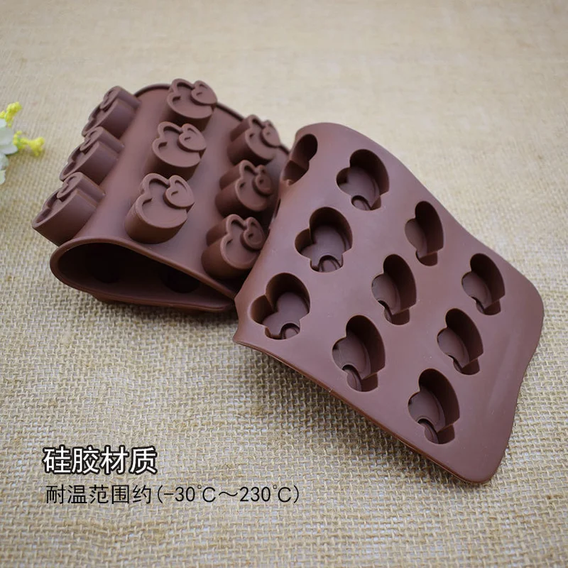 Силиконовая форма в форме сердца для выпечки 15 цветов |