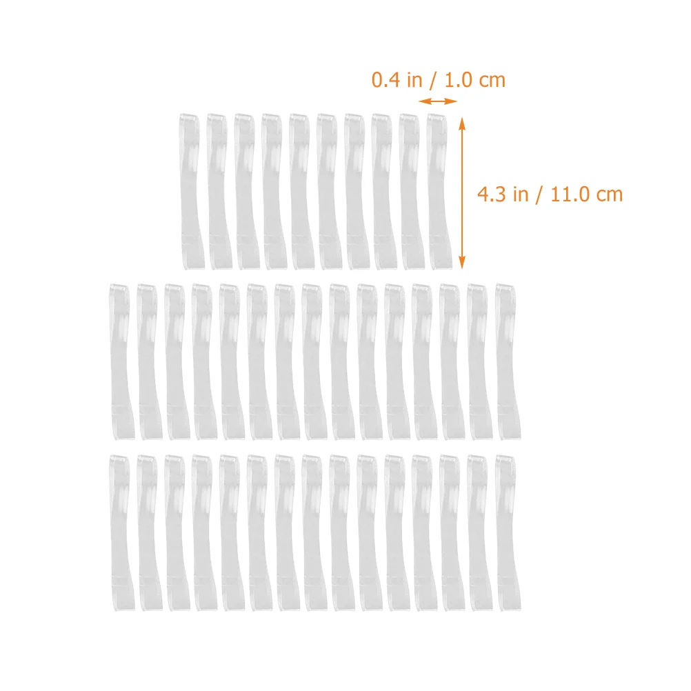 20 Pairs Transparent Professional Detachable Shoe Straps Knee High Heels Strap Heel Straps for Women