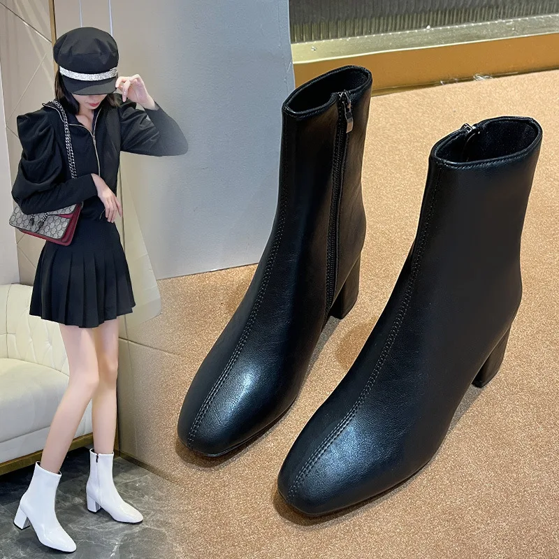 Женские резиновые сапоги осенняя обувь роскошная дизайнерская зимняя на молнии