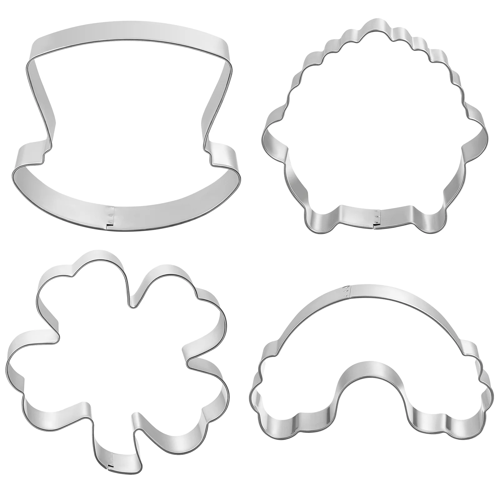 

Cookiecutter Leaf Shamrock Minicake St Metal Fondant Small Pot Day Patricks Molds Four Shortbread Pie Clay Polymerlarge Cupcake