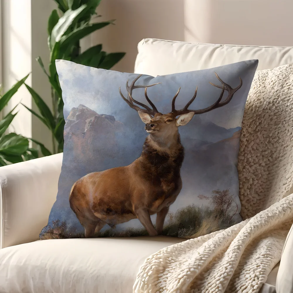 Фото Чехол для подушки Painter E-Edwin L-Landseer с принтом, для украшения дивана, дома, автомобиля, комнаты, кофейни, офиса, в скандинавском стиле, минимализм №4