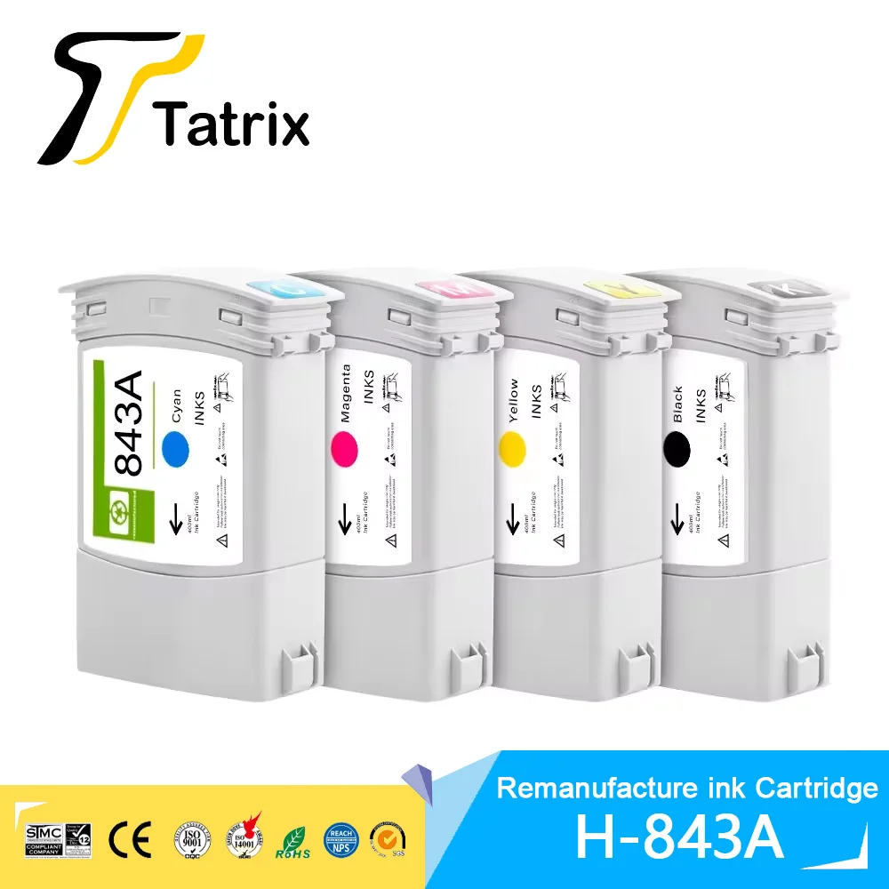 Чернильный картридж Tatrix 843A HP843A для струйных принтеров HP PageWide XL 4000/XL 4100 /4500/5000/5100