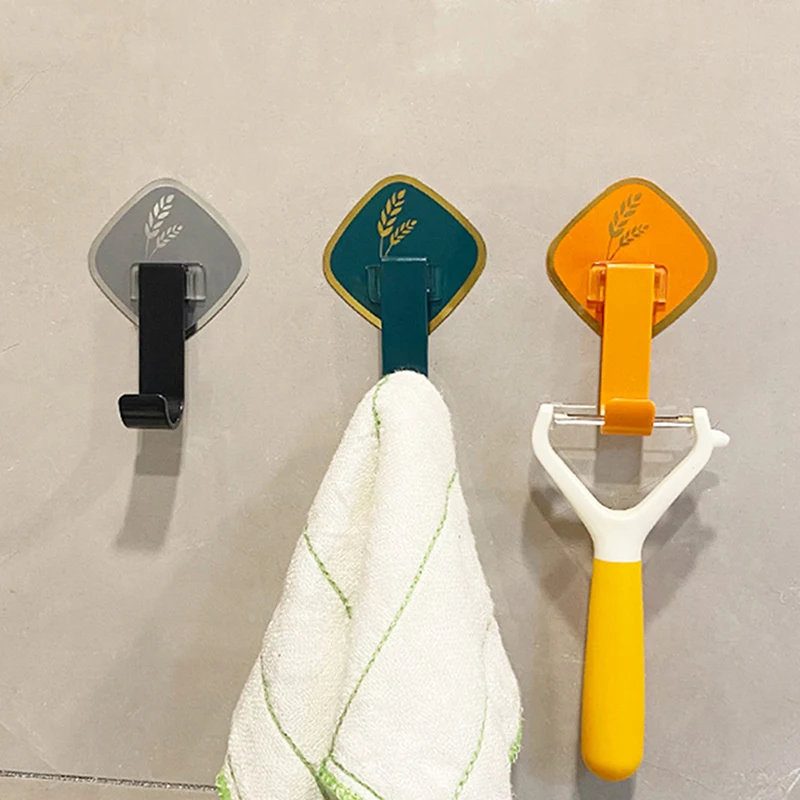 

Self-Adhesive Hook Punch-Free Stainless Steel Strong Wall-Mounted Wall Hanging Kitchen Bathroom Storage Box Hook