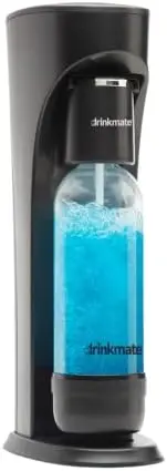 

OmniFizz Sparkling Water and Soda Maker, Carbonates Any Drink Without Diluting It, CO2 Cylinder Not Included (Matte Black)