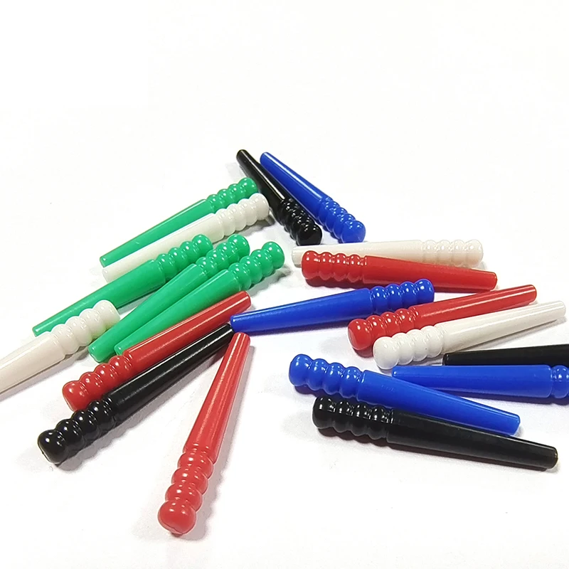 

JIAX 60pcs Plastic Cribbage Board Pegs for 1/8 holes Black Whitel Red Green Blue 5colors