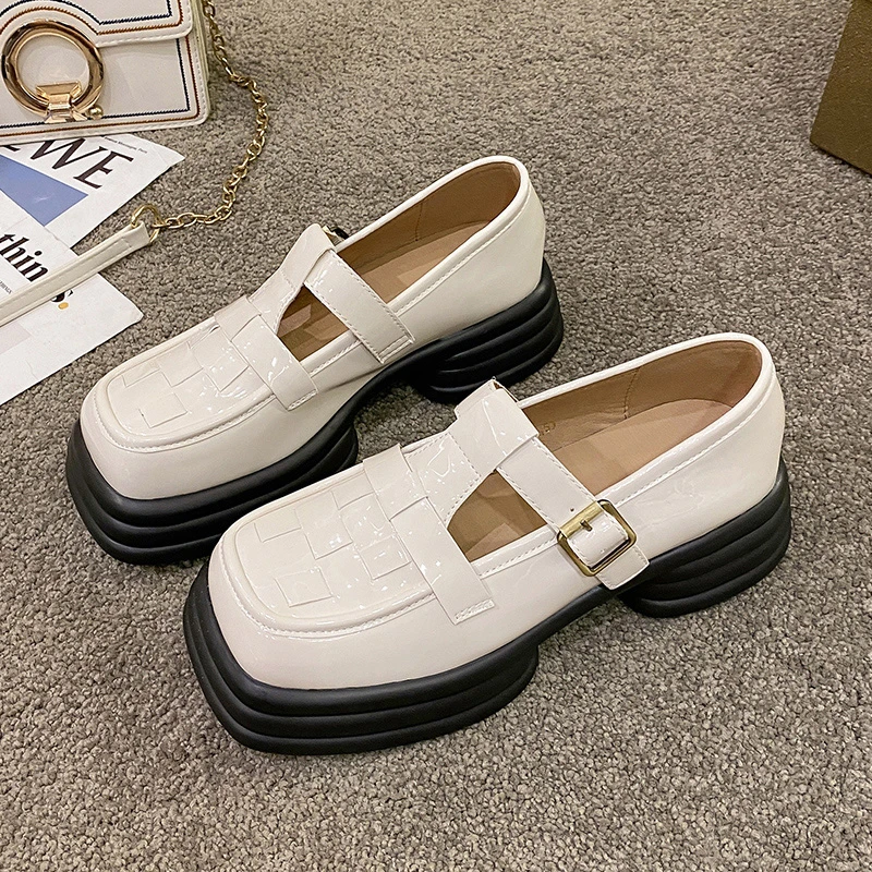 

Oxford Shoes for Women 2022 Women's Spring Luxury Designer Trend Chunky Demonias Platform Loafers Autumn Genuine Leather Summer