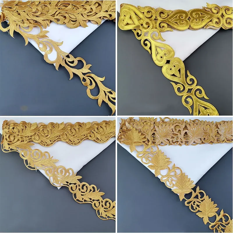 38 дизайн можно выбрать золото серебро кружевная ткань с вышивкой кружевные