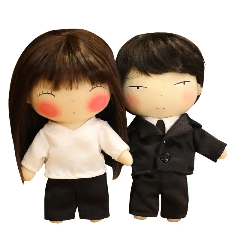High Quality Korean Dramas TV The Office Blind Date Couple Plush Toy A Business Proposal Doll Girls Pledge Love Wedding Gift