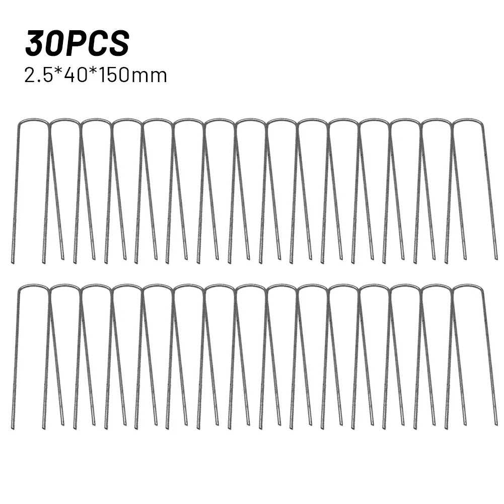

Garden Greening Ground Nails Hooks Pegs Gasket 30pcs 150/200mm 2.5x40mm Artificial Turf Fixation Plant Fixation