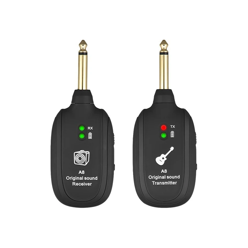 

Guitar Wireless System 20Hz-20Khz Acoustic Transmission Rechargeable Transmitter Receiver For Electric Guitar Bass