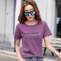 273 t shirt women y2k style short sleeved summer flocking letters y2k harajuku simple loose bottoming shirt my body my choice