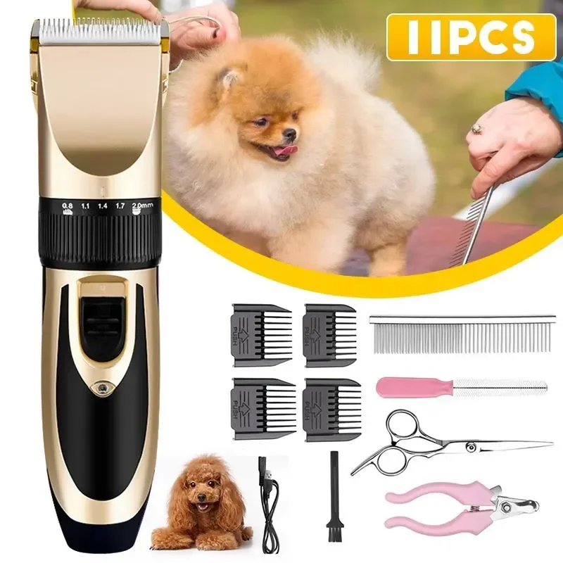 

Professional Dog Hair Clipper Haircut Trimmer Shaver Set Dog Clipper Pet Cat Dog Rabbit Grooming Pets Electric Scissor Clipper