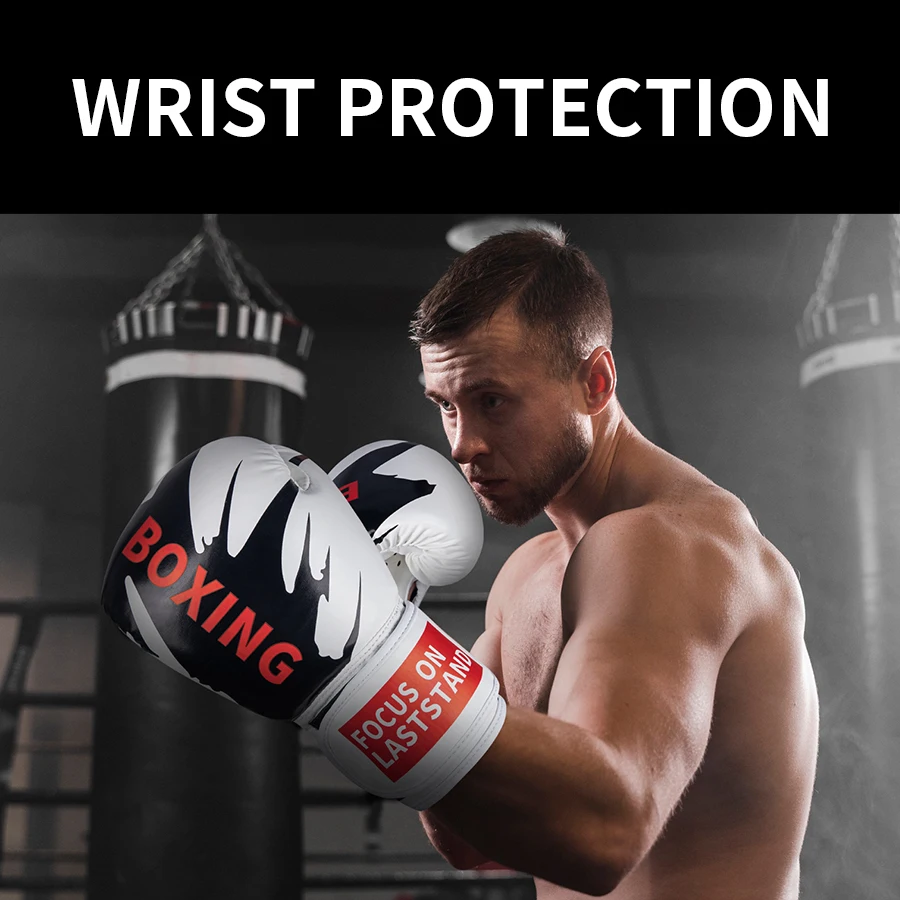 Перчатки для кикбоксинга мужчин и женщин ПУ карате Муай Тай Guantes De Boxeo Бесплатная