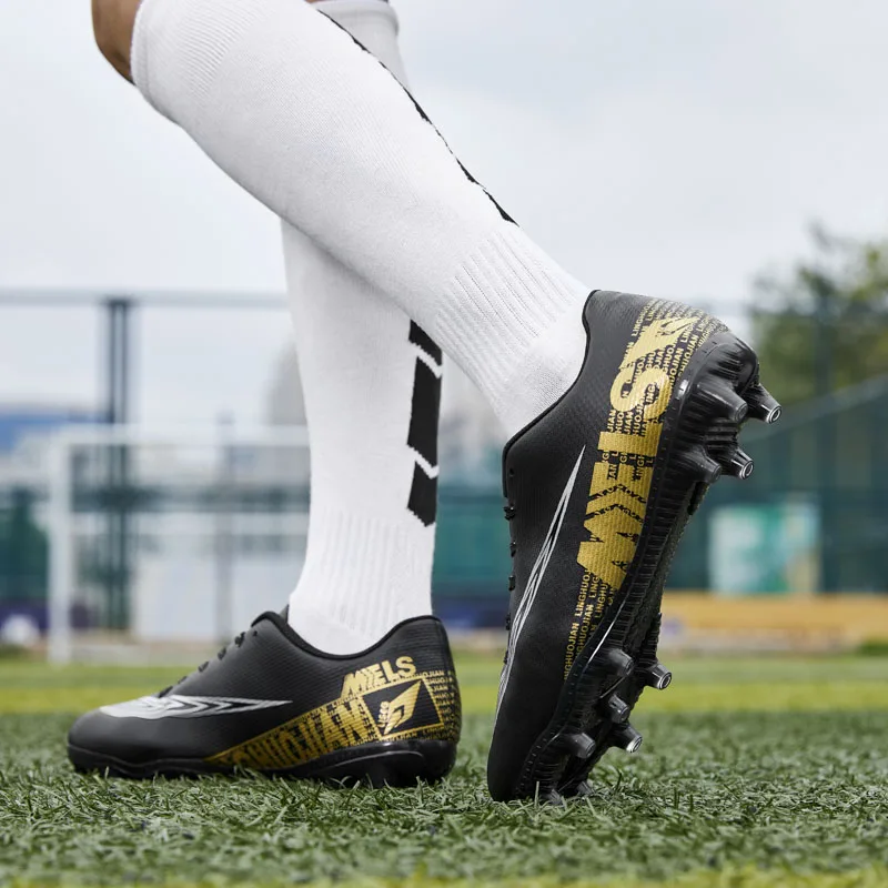 2022 Original Men's Football Shoes Kids Turf Men Soccer Shoes Cleats Sneakers AG/FG Spikes Training Sport Futsal Shoes for Men