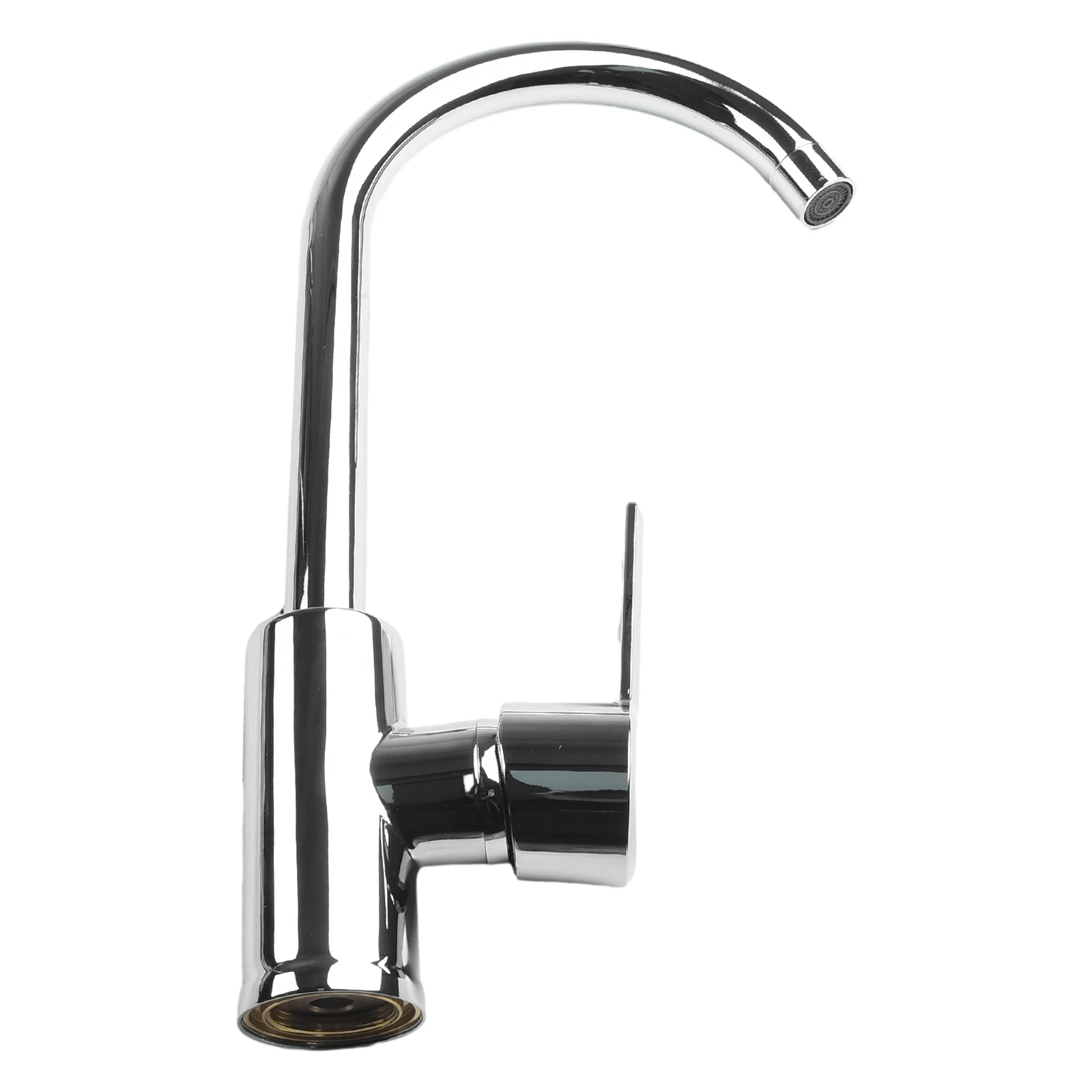 

Silver Bathroom Faucet Hot Mixer Tap Polished Chrome Plated Single Handle Sink Cold Swivel Basin Bathroom Faucet
