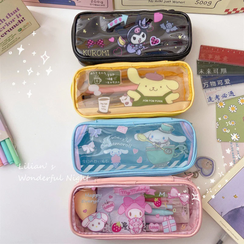 Kawaii Sanrio аксессуары Kuromi My Melody Cinnamoroll помпон пуриновая сумка милый красивый