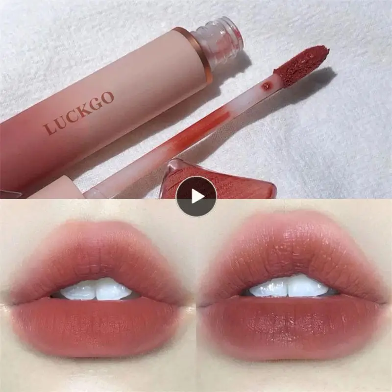 

Waterproof Non-stick Cup Lipgloss Velvet Matte Lipstick Moisturizing Lipstick Red Silk Lip Tint Mud Soft Mist Lip Gloss