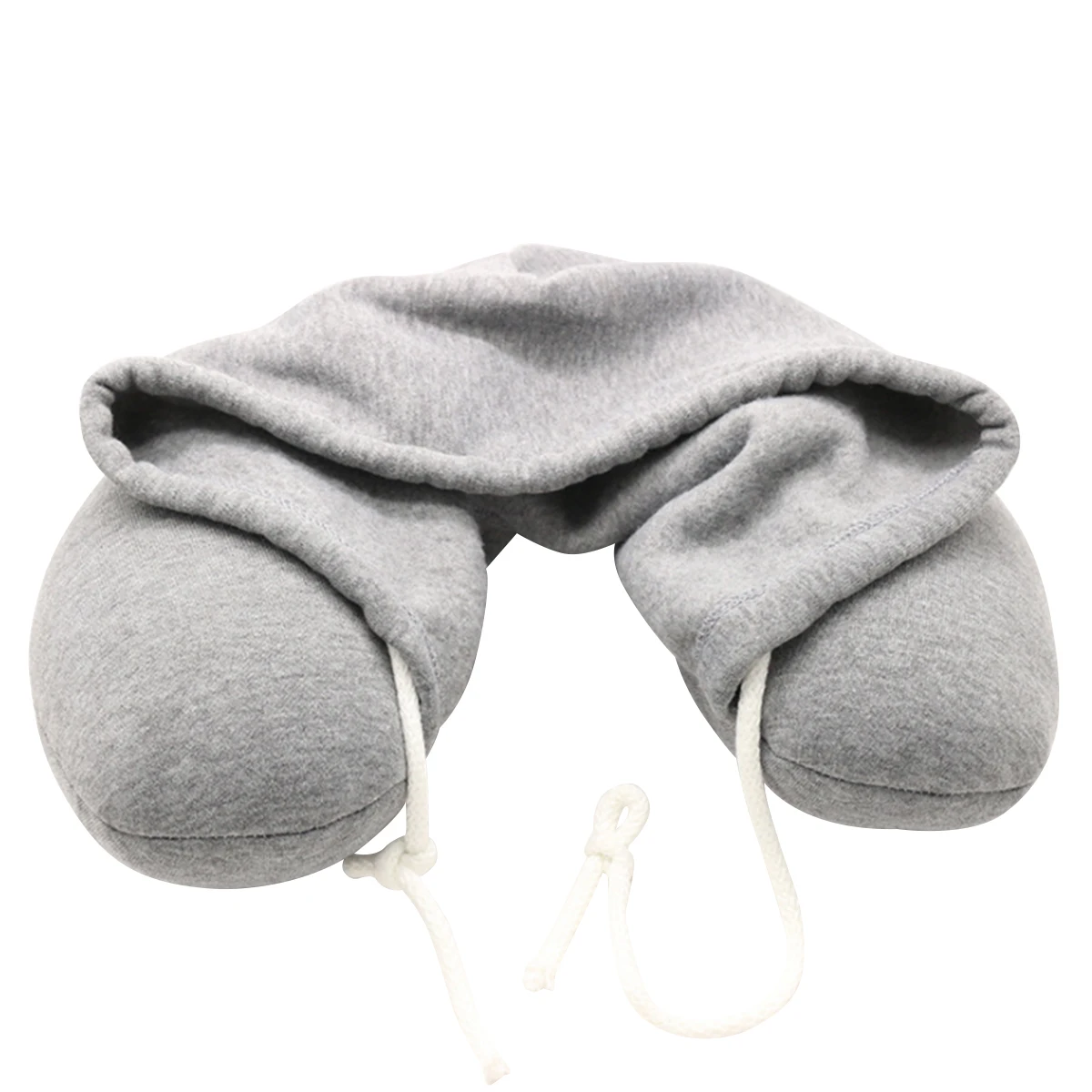

Soft U Type Neck Pillow Hoodie Microfiber Neck Rest Pillow with Drawstring Travel Afternoon Nap Soft Soft Soft Soft Soft Soft