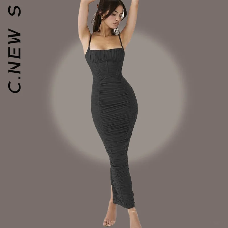 Женское платье в уличном стиле C.New модная одежда для отдыха недорогая шикарная