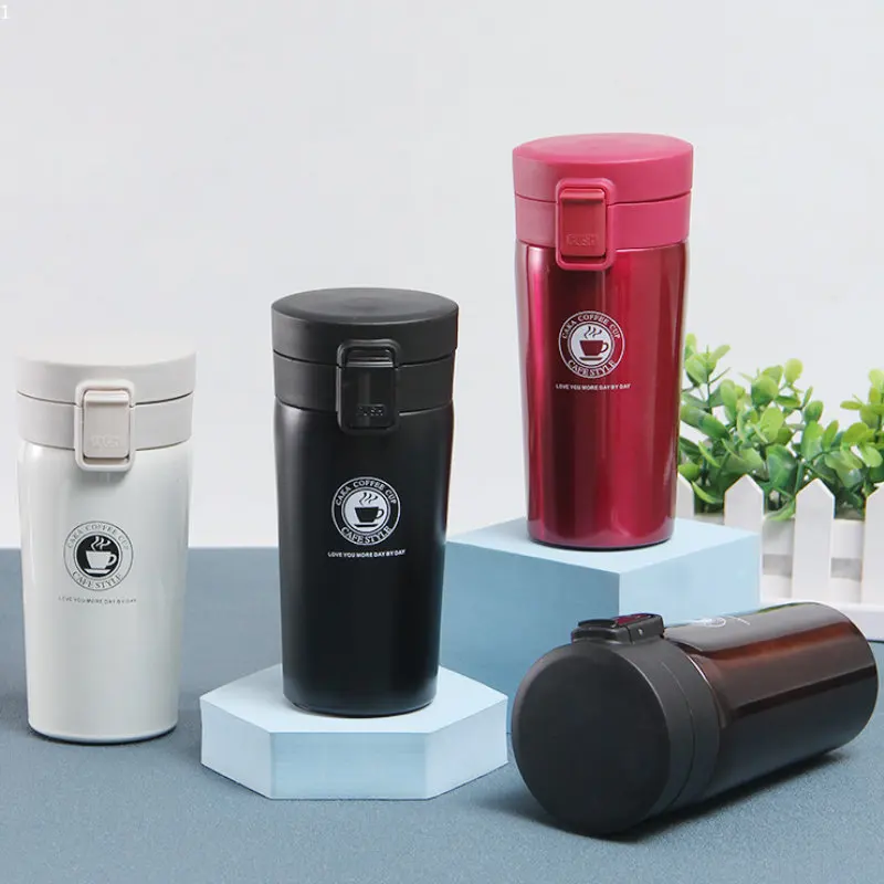 

380 мл двойная настенная изоляционная чашка 304 чашка для молока из нержавеющей стали 12 унций герметичный водонепроницаемый термос портативн...