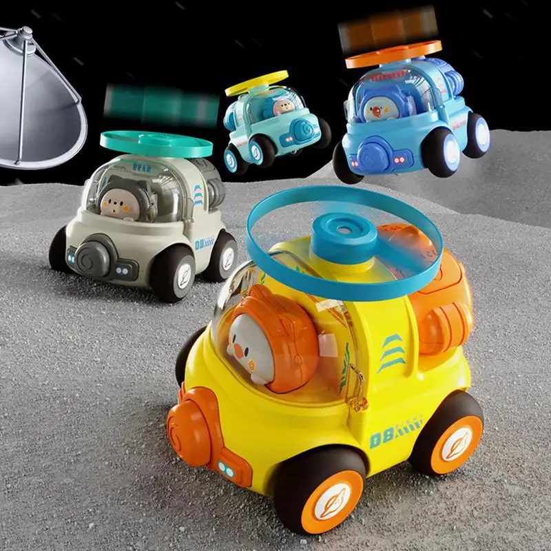 

Cartoon Animal Inertia Car Toy Friction Cars Children's Educational Toys Bamboo Dragonfly Rotating Toy Best Gift For Children
