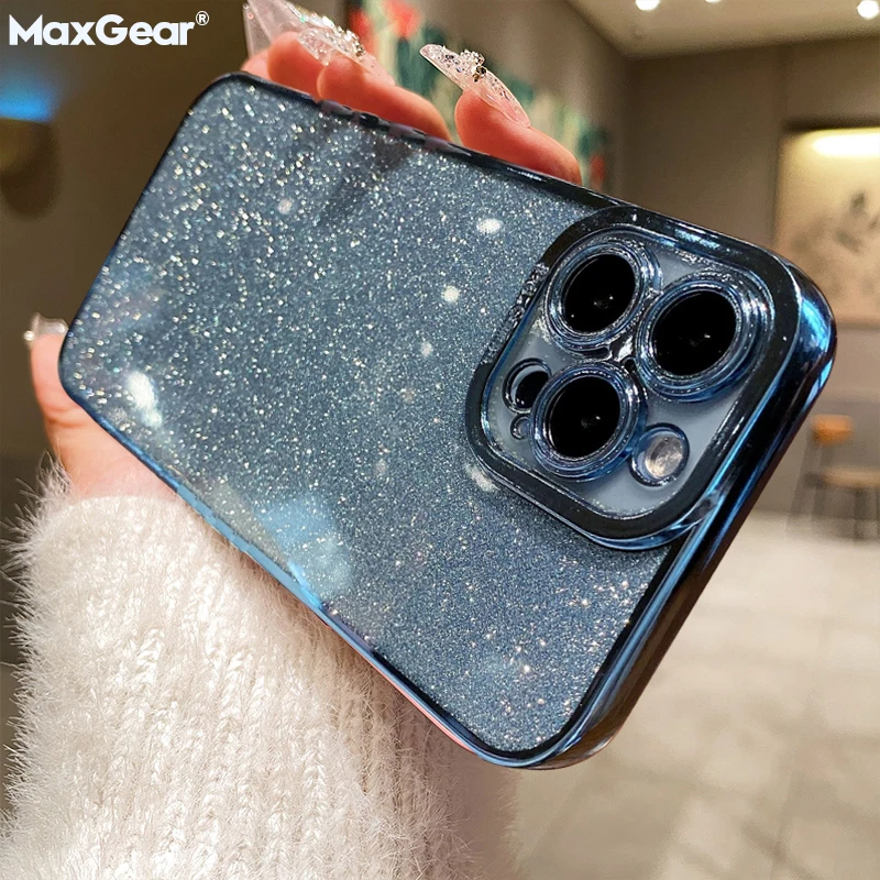 Роскошный блестящий силиконовый чехол с квадратным покрытием для iPhone 14 13 12 Mini 11 Pro